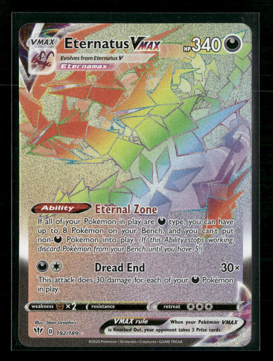 SWSH03: Darkness Ablaze Eternatus VMAX (Secret) #192/189