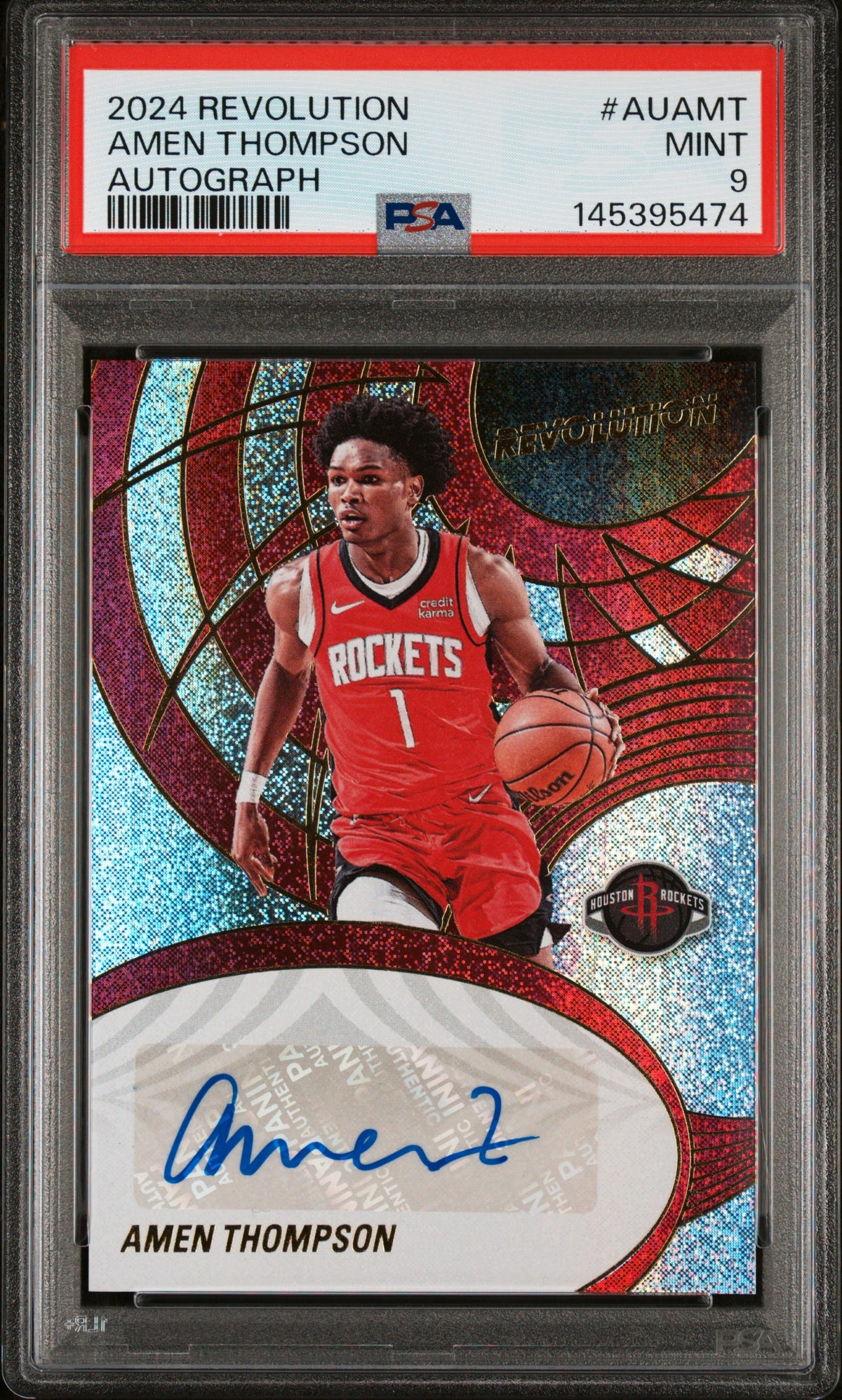 2024 Panini Revolution Autographs Amen Thompson 9 PSA #AUAMT