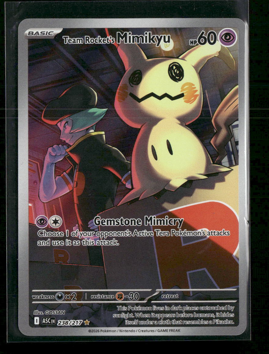 ME: Ascended Heroes Team Rocket's Mimikyu #238/217