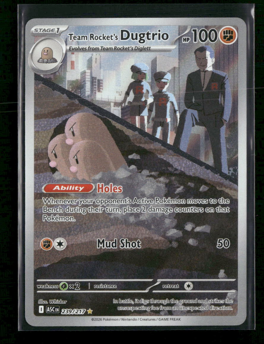 ME: Ascended Heroes Team Rocket's Dugtrio #239/217