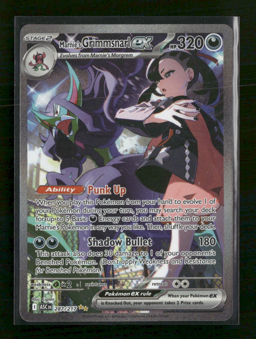 ME: Ascended Heroes Marnie's Grimmsnarl ex #287/217