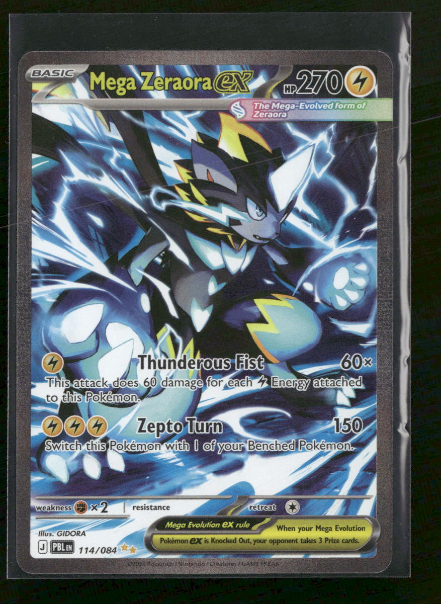 ME05: Pitch Black Mega Zeraora ex #114/084