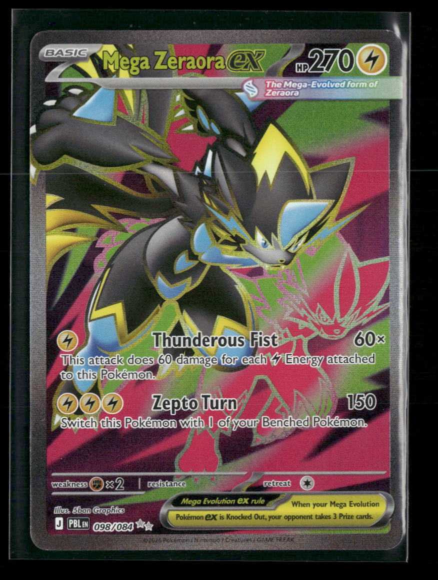 ME05: Pitch Black Mega Zeraora ex #098/084
