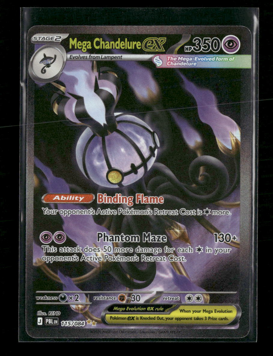 ME05: Pitch Black Mega Chandelure ex #115/084