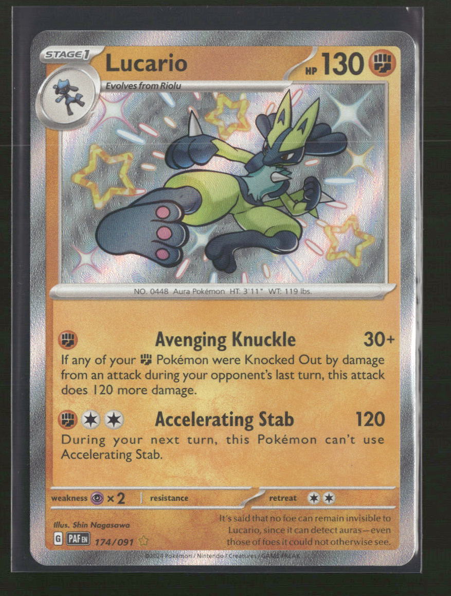 SV: Paldean Fates Lucario #174/091