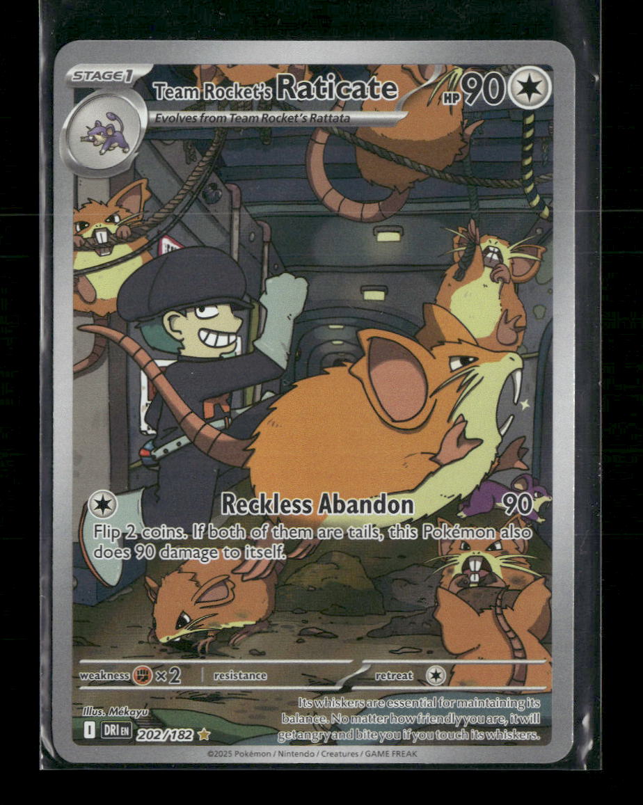 SV10: Destined Rivals Team Rocket's Raticate #202/182