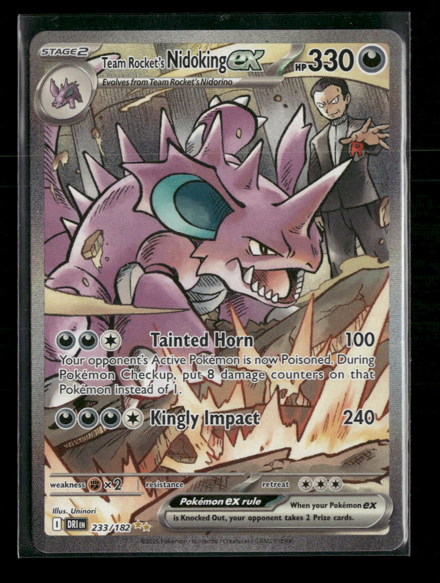 SV10: Destined Rivals Team Rocket's Nidoking ex #233/182