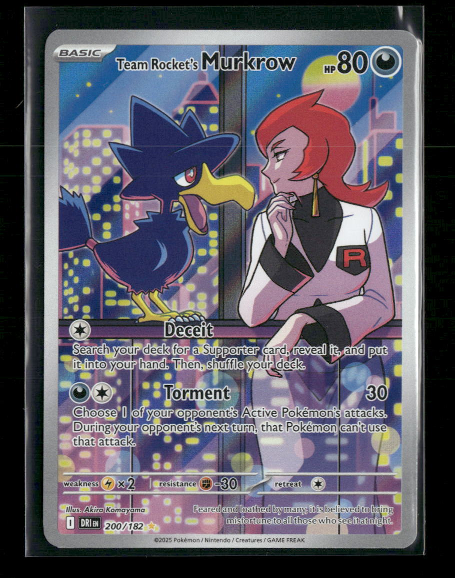 SV10: Destined Rivals Team Rocket's Murkrow #200/182