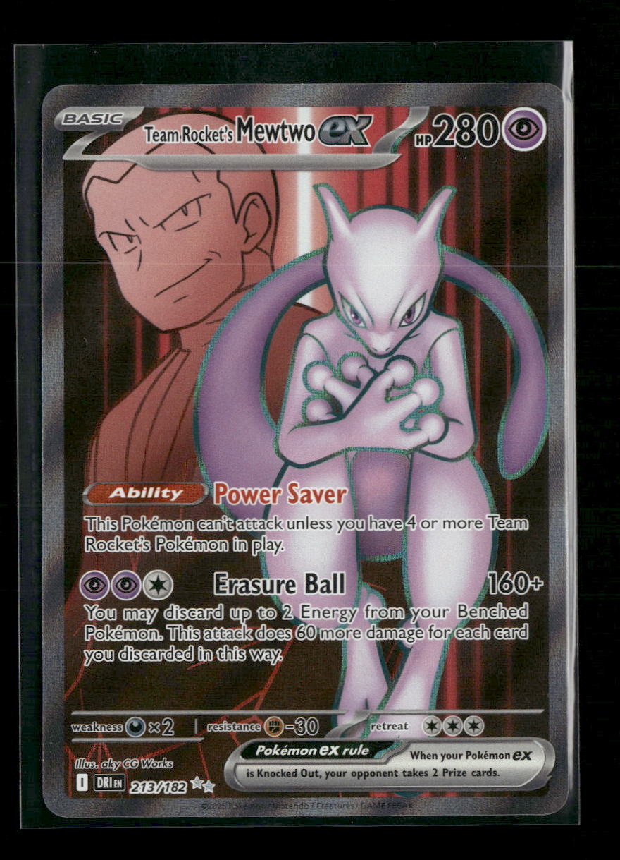 SV10: Destined Rivals Team Rocket's Mewtwo ex #213/182