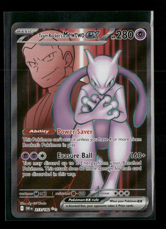 SV10: Destined Rivals Team Rocket's Mewtwo ex #213/182