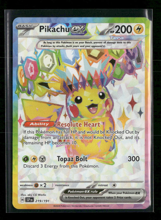 SV08: Surging Sparks Pikachu ex #219/191