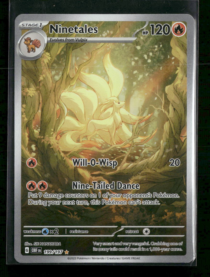 SV03: Obsidian Flames Ninetales -199/197 #199/197