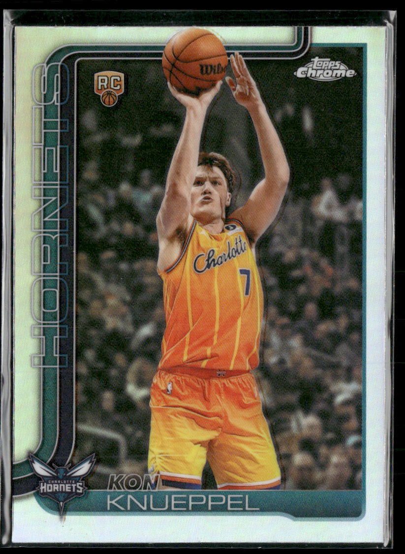 2025-26 Topps Chrome Update Refractor Kon Knueppel RC #154