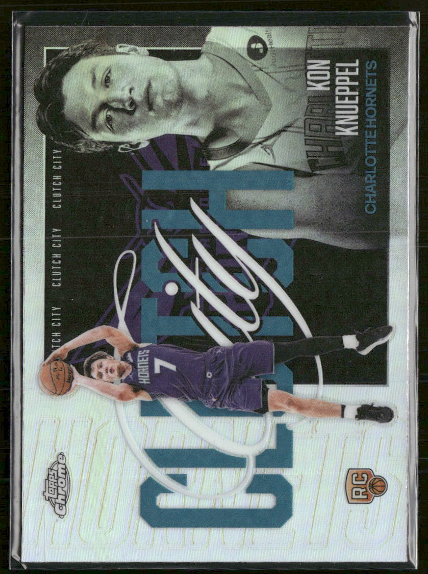 2025-26 Topps Chrome Update Clutch City Refractor Kon Knueppel #YQ-4