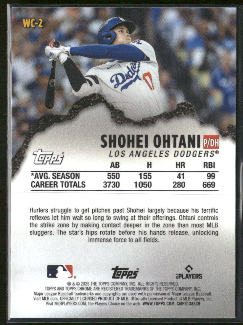 2026 Topps Chrome Wrecking Crew Shohei Ohtani #WC-2