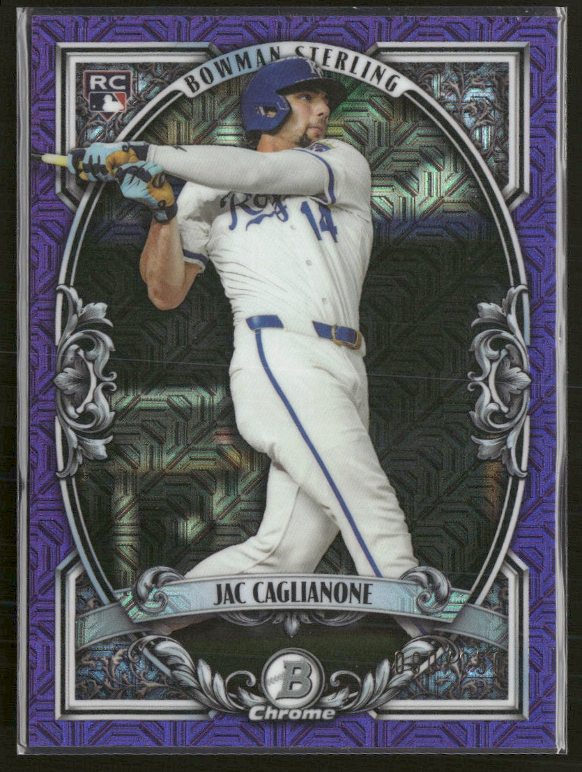 2026 Bowman Bowman Sterling Mojo Purple Refractors Jac Caglianone #/250 #BST-14