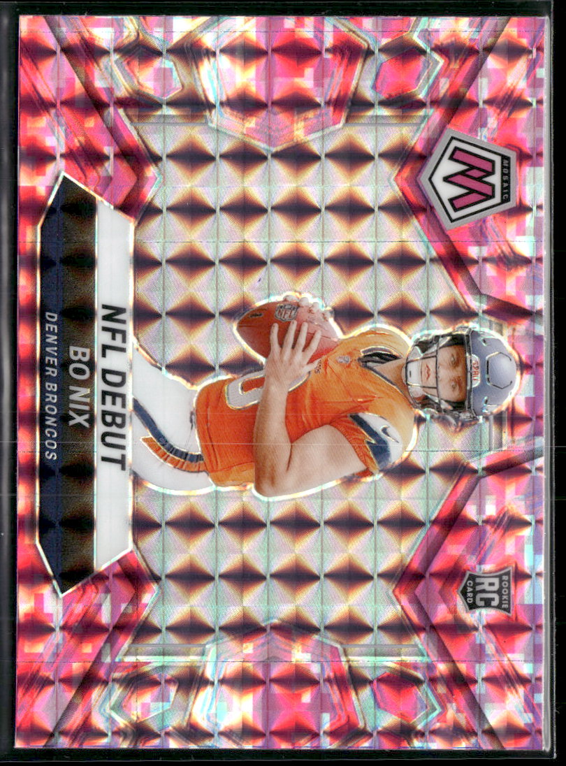2024 Panini Mosaic Mosaic Camo Pink Bo Nix #271