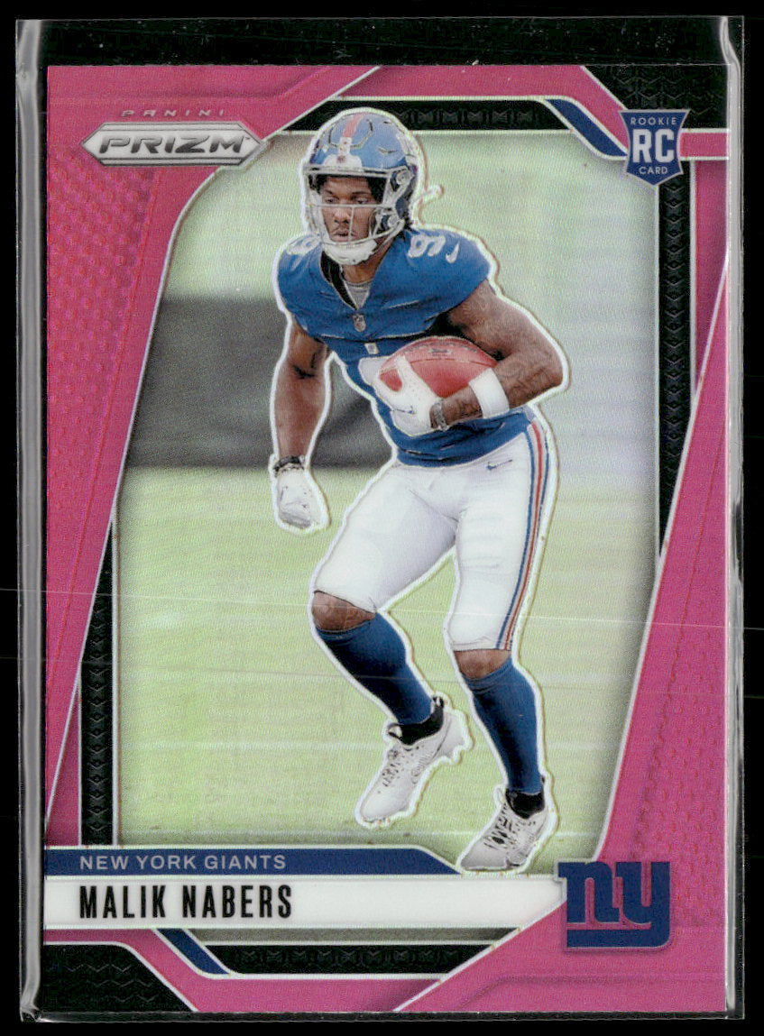 2024 Panini Prizm Pink Malik Nabers RC #370