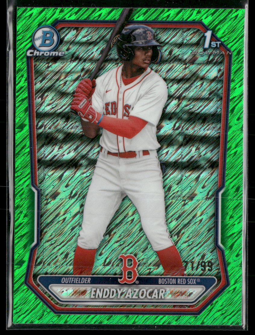 2026 Bowman Chrome Prospects Green Shimmer Refractor Enddy Azocar #/99 #BCP-23