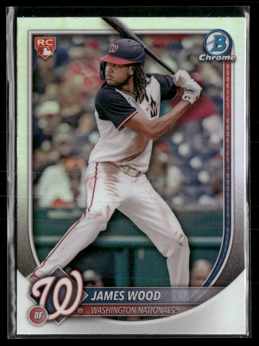 2025 Bowman Bowman Chrome Red Rookie Logo James Wood RC #29