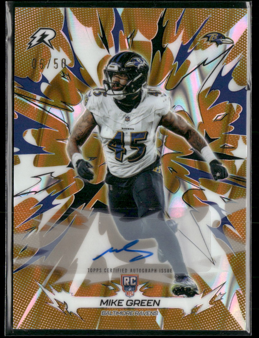 2025 Topps Resurgence Gold Power Surge Refractor Nick Emmanwori RC #/50 #188