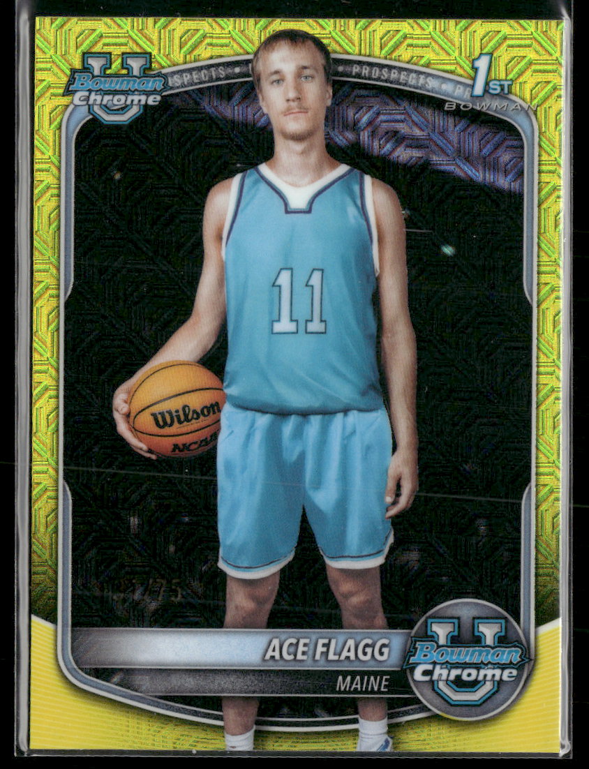 2025-26 Bowman Chrome Prospects Yellow X-Fractor Ace Flagg #/75 #BCP-91