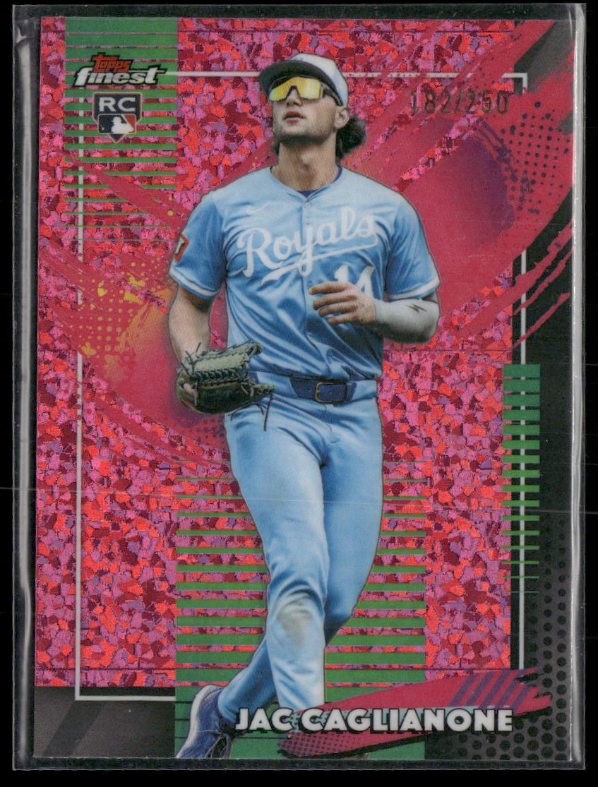 2026 Finest Pink Mini-Diamond Refractors Jac Caglianone RC #/250 #201