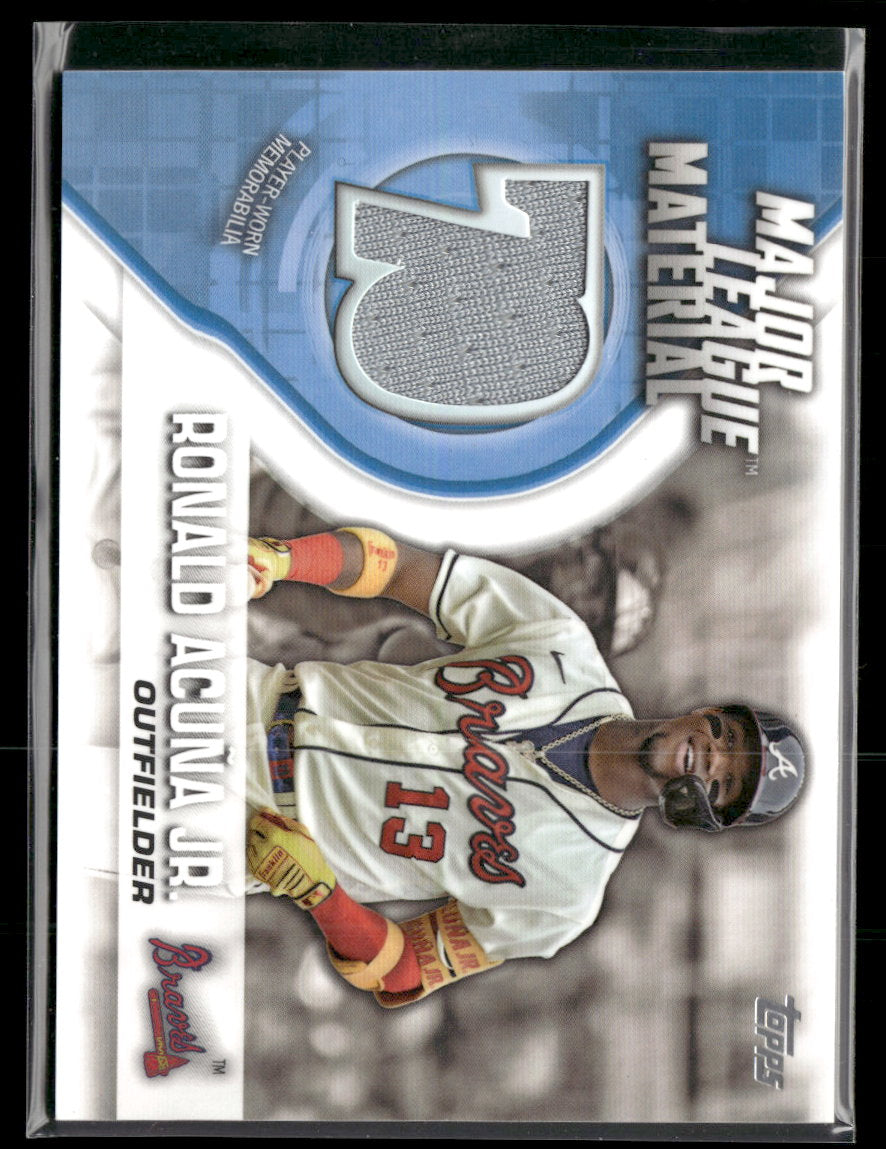 2019 Topps Major League Material Relics Ronald Acuña Jr. #MLM-RA