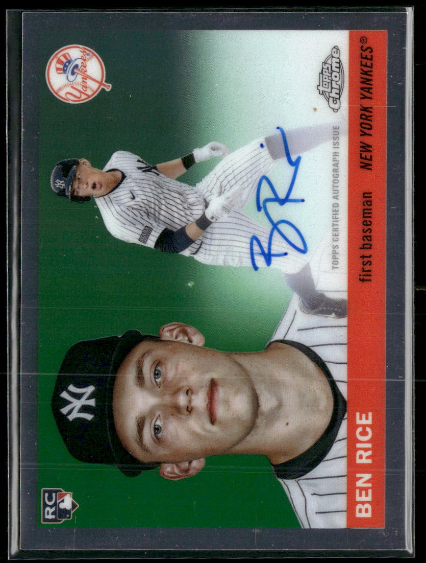 2025 Topps Chrome Platinum Refractors Ben Rice RC #311