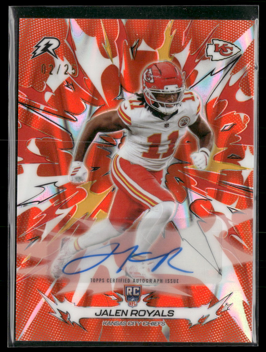 2025 Topps Resurgence Orange Power Surge Refractor Jalen Royals #/25 #144