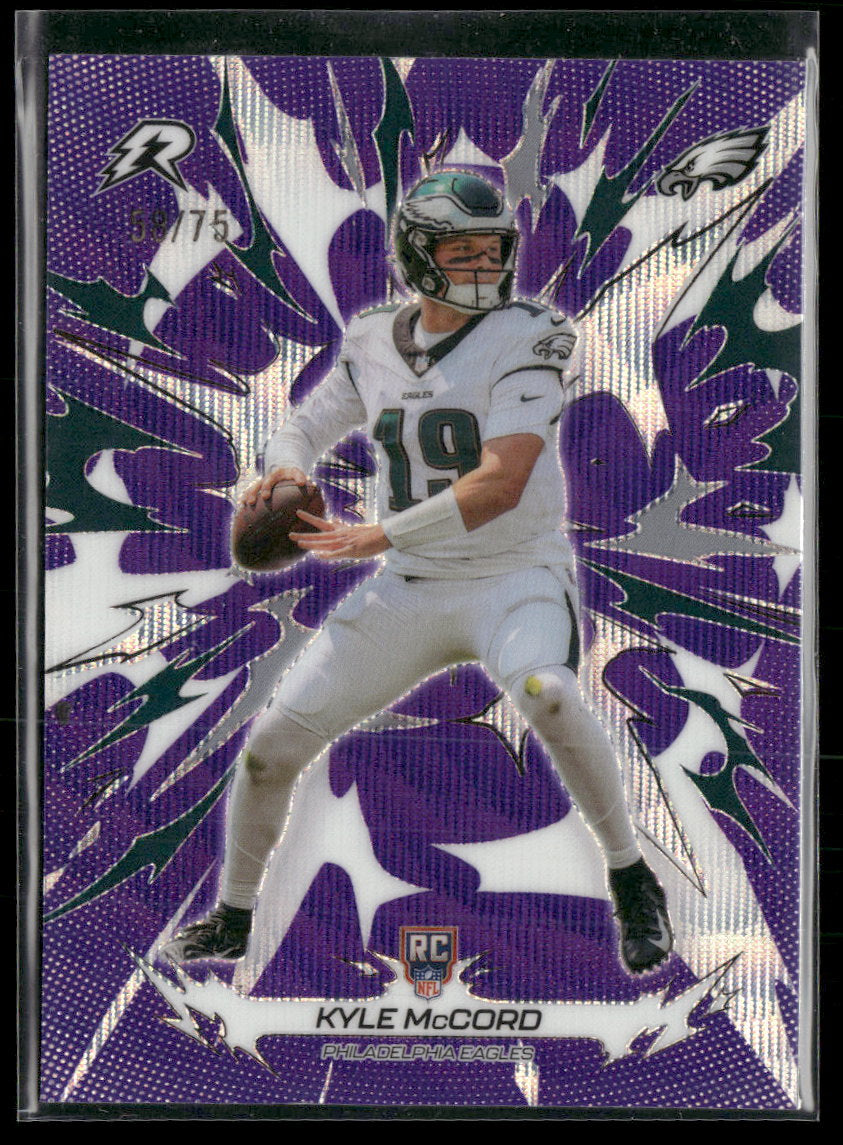 2025 Topps Resurgence Purple Surge Refractor Kyle McCord #/75 #175