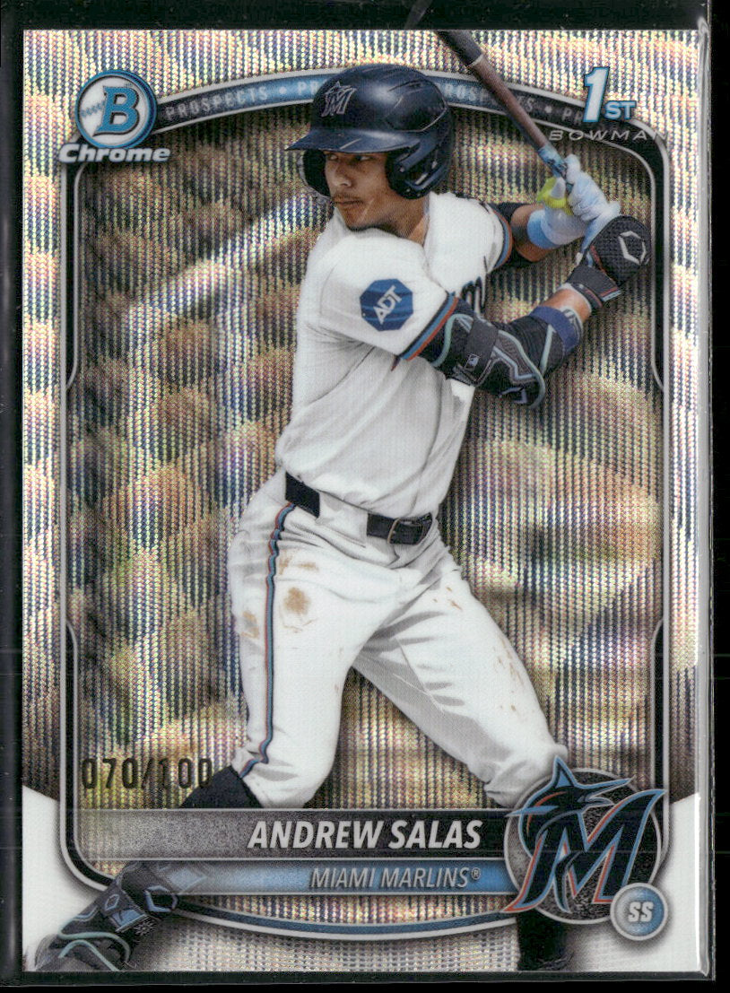 2025 Bowman Chrome Prospects Wave Andrew Salas #/100 #BCP-156