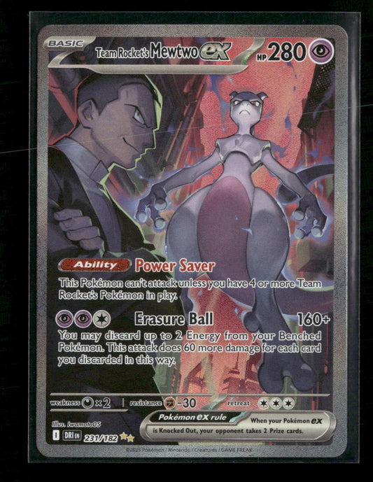 SV10: Destined Rivals Team Rocket's Mewtwo ex #231/182