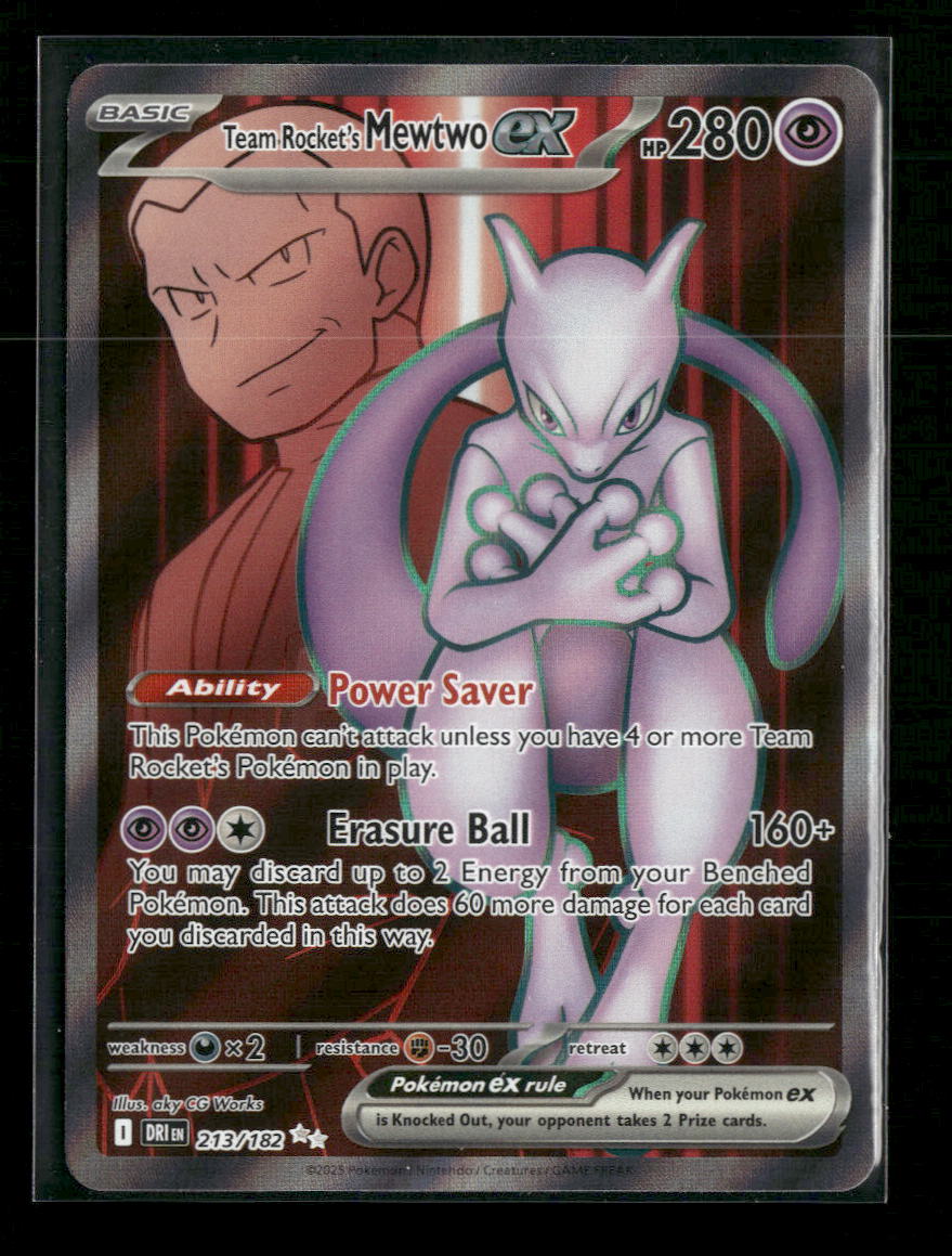 SV10: Destined Rivals Team Rocket's Mewtwo ex #213/182