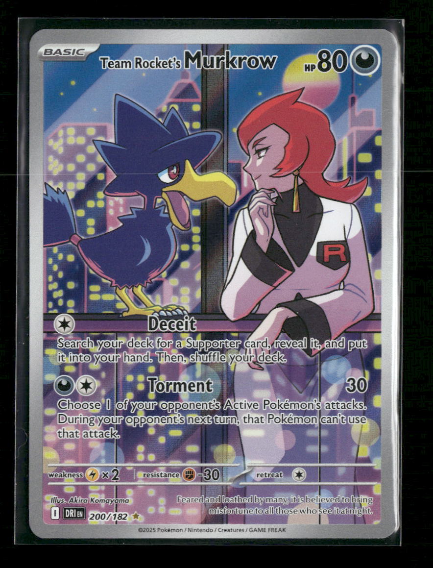 SV10: Destined Rivals Team Rocket's Murkrow #200/182