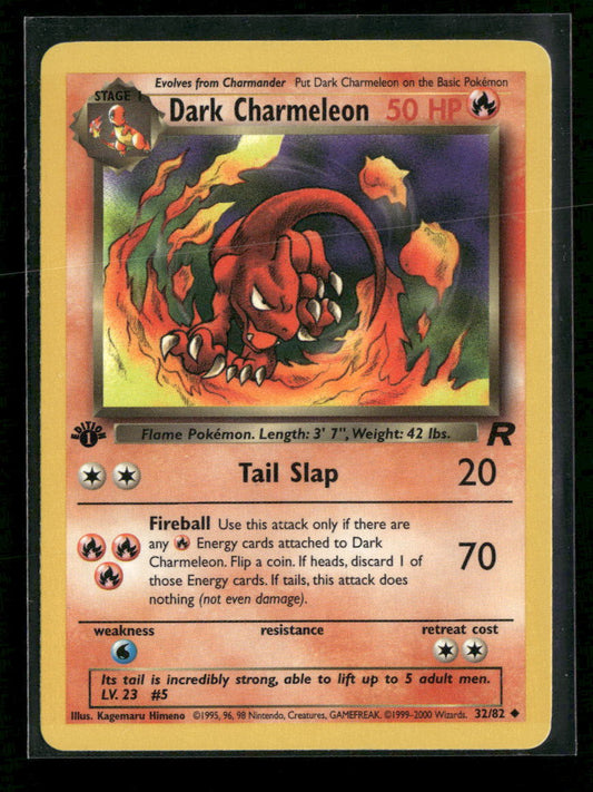 Team Rocket Dark Charmeleon 1st Edition #32/82