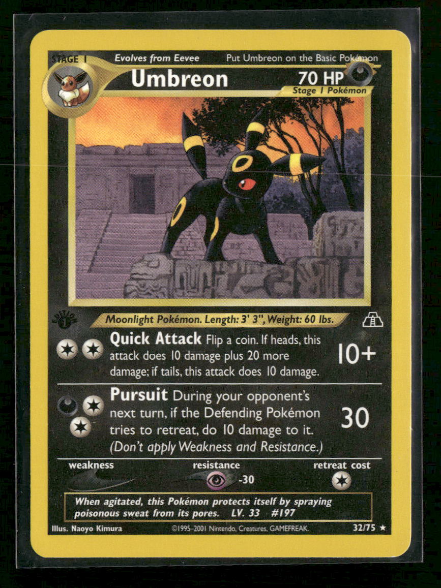 Neo Discovery Umbreon (32) 1st Edition #32/75