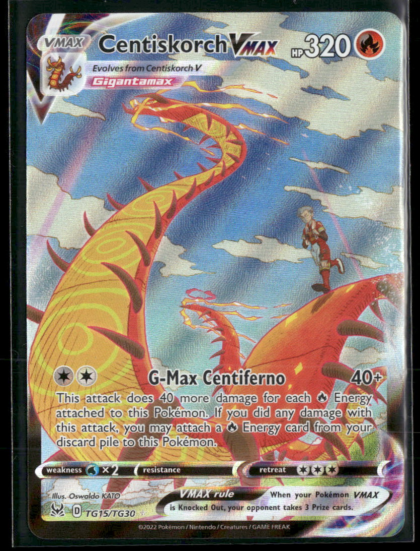 SWSH11: Lost Origin Trainer Gallery Centiskorch VMAX #TG15/TG30