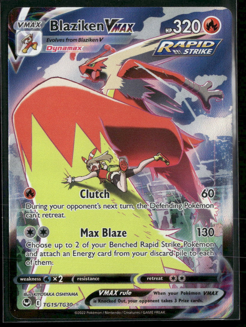 SWSH12: Silver Tempest Trainer Gallery Blaziken VMAX #TG15/TG30