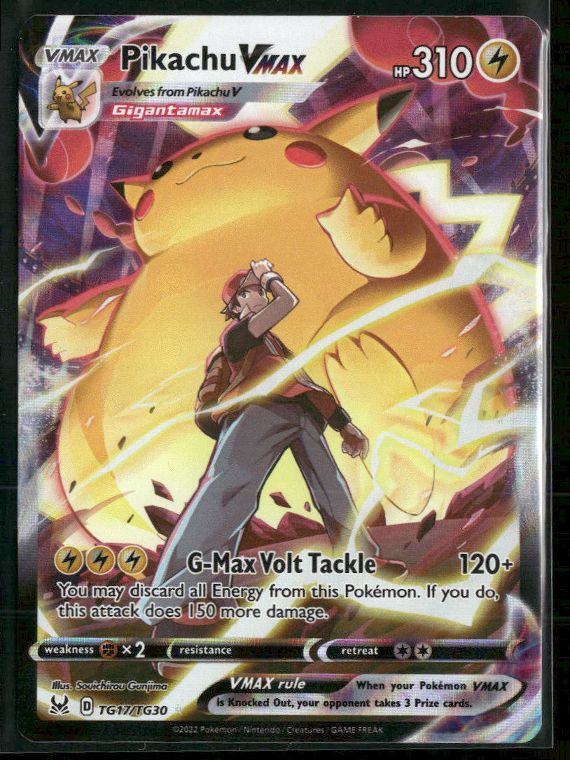 SWSH11: Lost Origin Trainer Gallery Pikachu VMAX #TG17/TG30