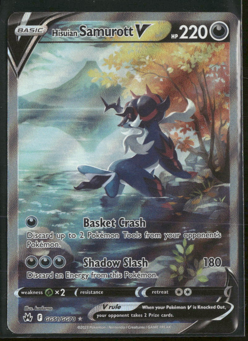 SWSH: Crown Zenith: Galarian Gallery Hisuian Samurott V #GG51/GG70