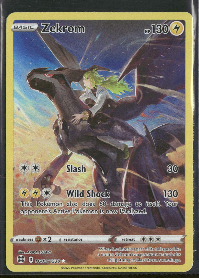 SWSH09: Brilliant Stars Trainer Gallery Zekrom #TG05/TG30