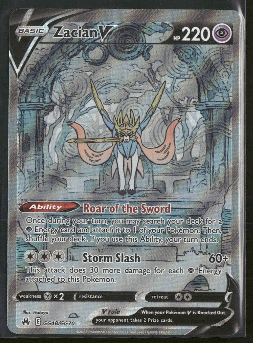 SWSH: Crown Zenith: Galarian Gallery Zacian V #GG48/GG70