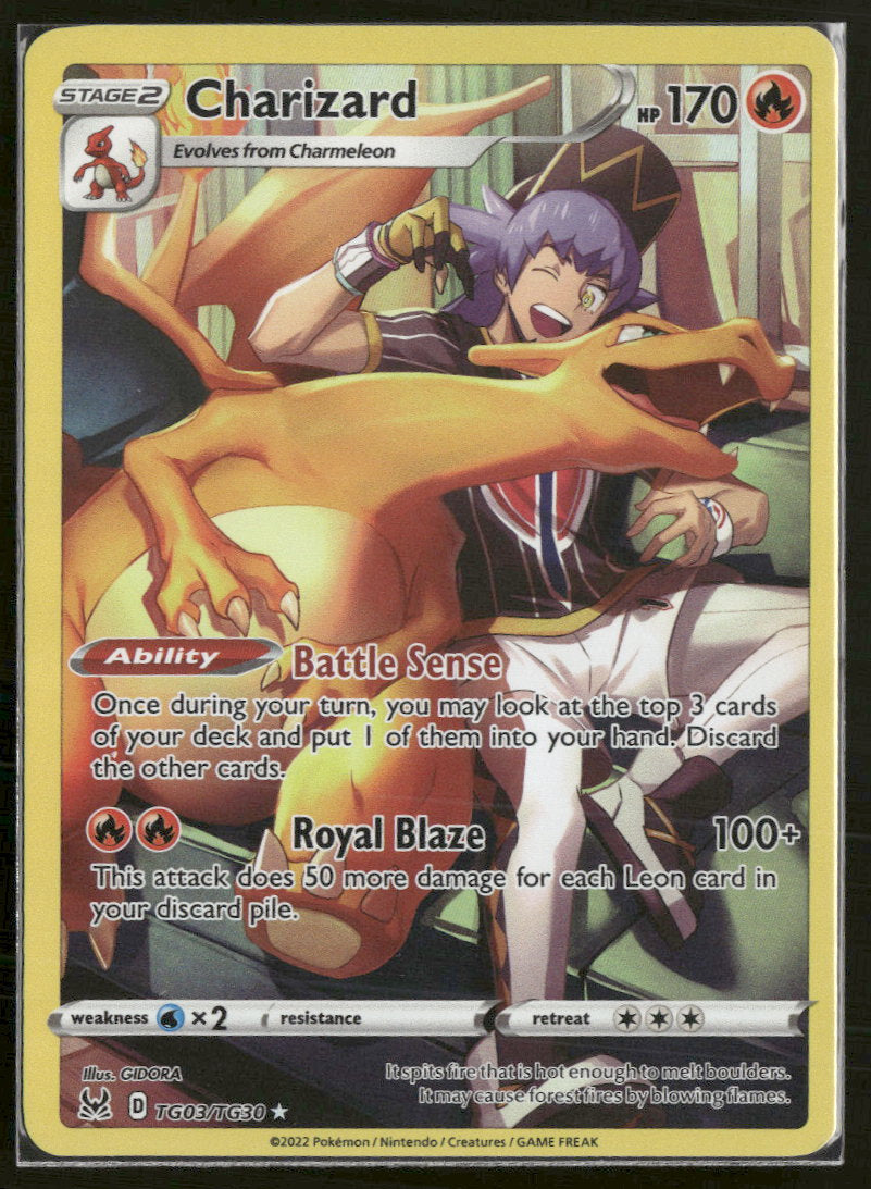 SWSH11: Lost Origin Trainer Gallery Charizard #TG03/TG30