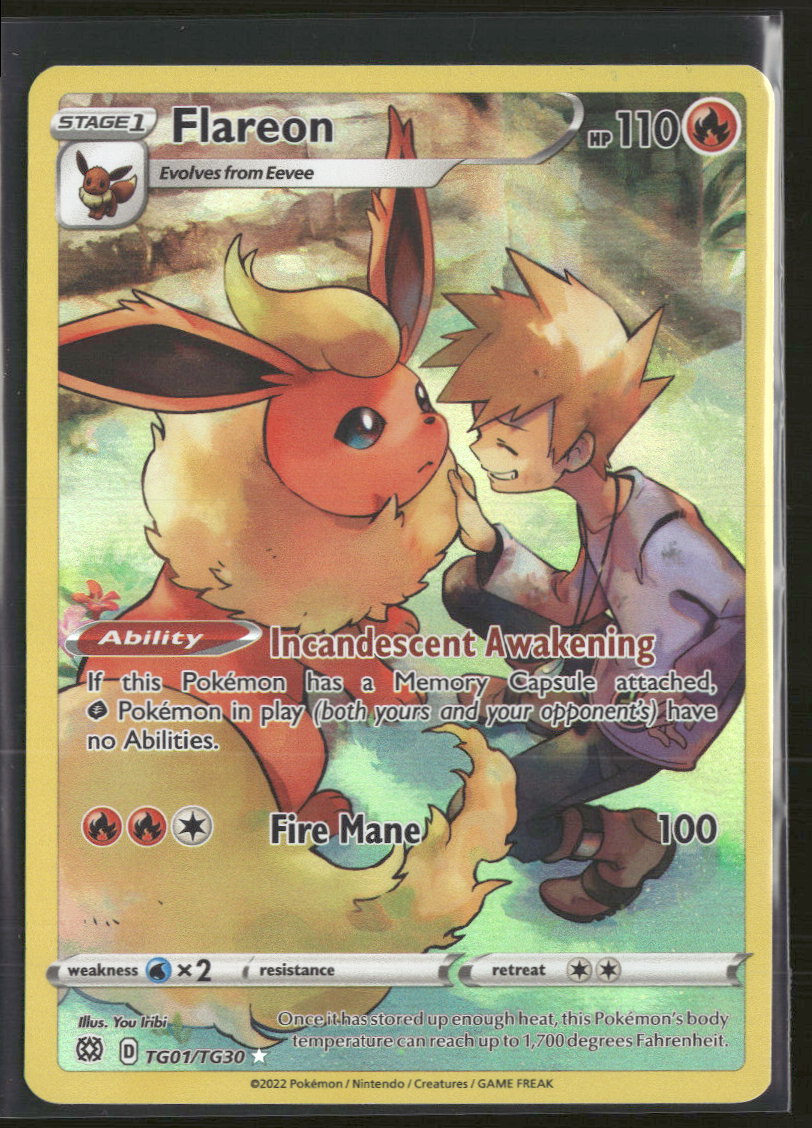 SWSH09: Brilliant Stars Trainer Gallery Flareon #TG01/TG30