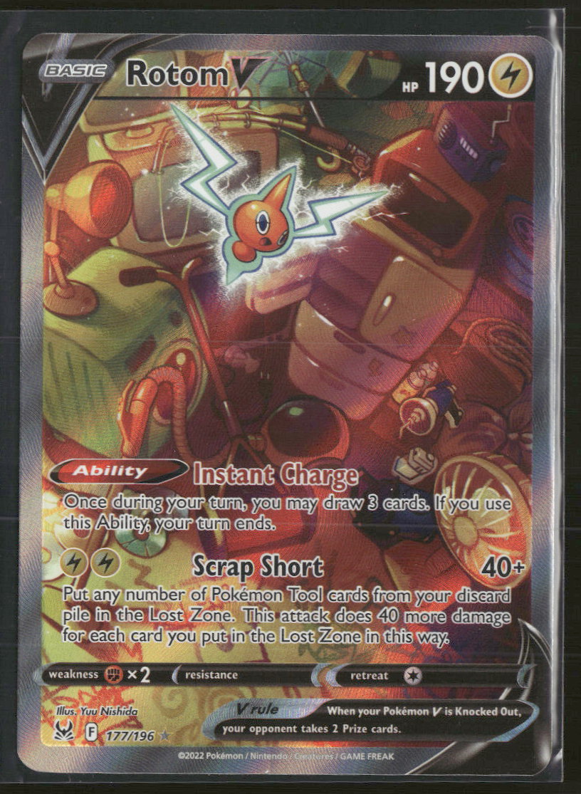 SWSH11: Lost Origin Rotom V (Alternate Full Art) #177/196