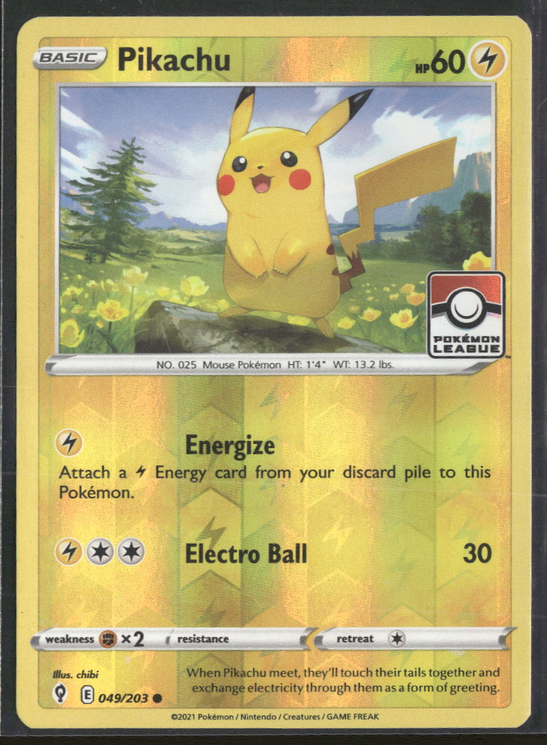 League & Championship Cards Pikachu #049/203