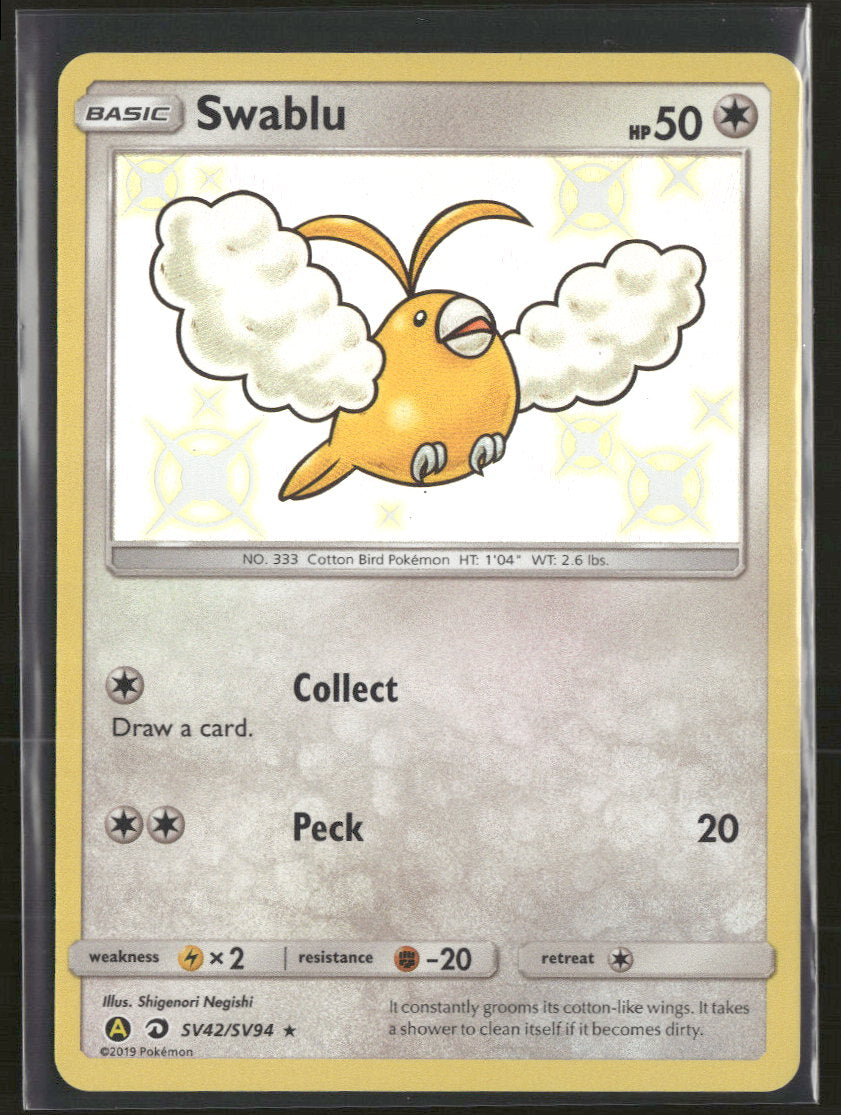 Hidden Fates: Shiny Vault Swablu #SV42/SV94