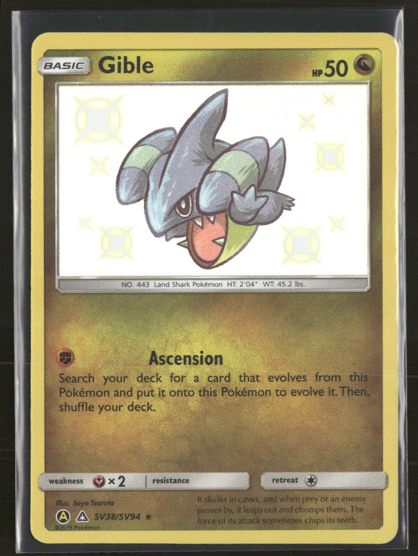 Hidden Fates: Shiny Vault Gible #SV38/SV94