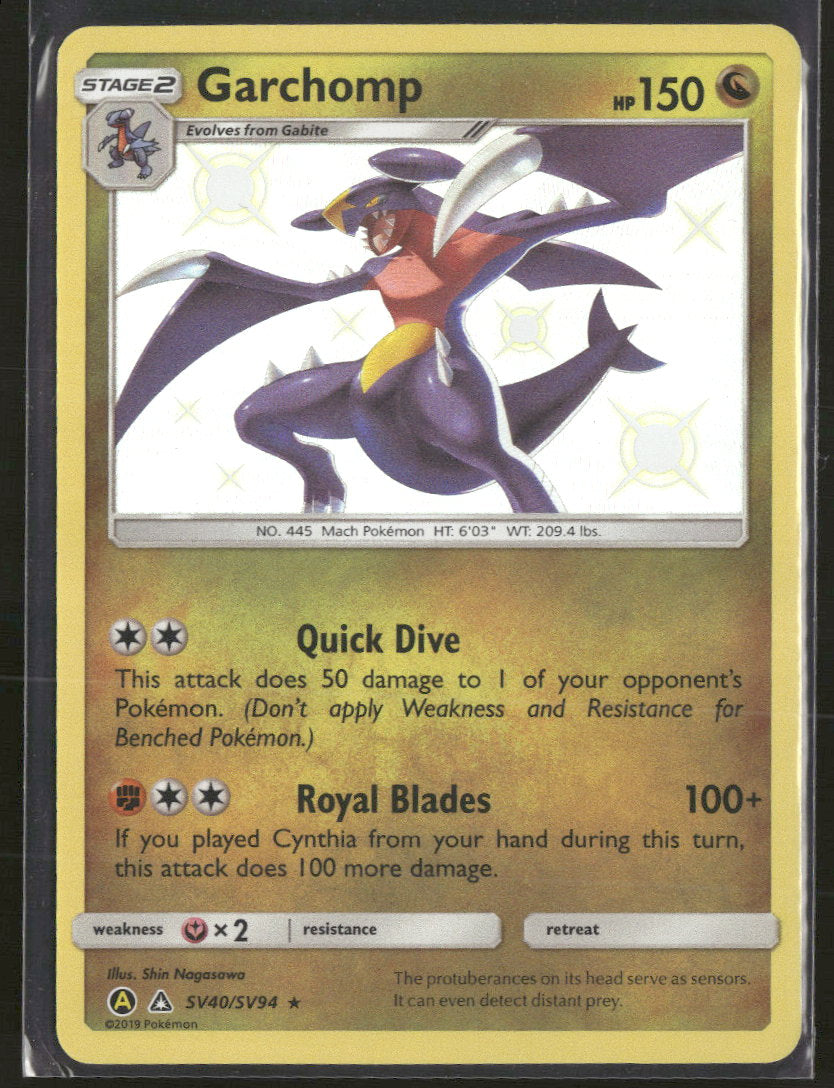 Hidden Fates: Shiny Vault Garchomp #SV40/SV94